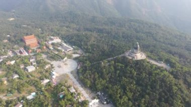 23 Kasım 2019 Hong Kong 'daki Po Lin Manastırı' nda Tian Tan Buddha.