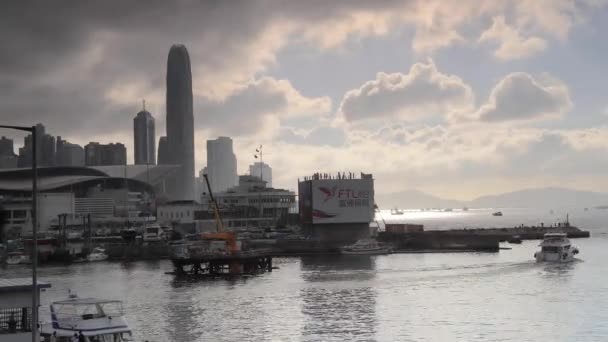 Mayıs 2018 Causeway Bay Tayfun Sığınağı Hong Kong — Stok video