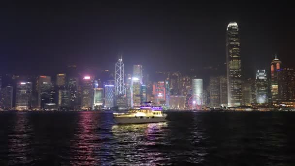 April 2018 Landscape Hong Kong Financial District Twilight — Stock Video