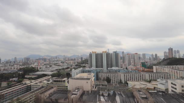 Abril 2018 Vista Ciudad Urbana Hong Kong Shek Kip Mei — Vídeo de stock