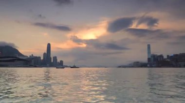 13 Mayıs 2018 Victoria Limanı, Hong Kong Çin manzarası