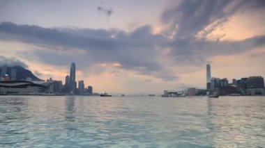 13 Mayıs 2018 Victoria Limanı, Hong Kong Çin manzarası