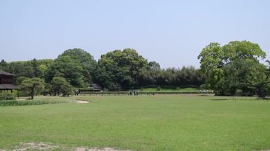 15 Mayıs 2018 A Korakuen; Okayama, Japonya 'daki Japon bahçesi