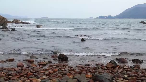 Січня 2017 Вид Чисте Бірюзове Море Хвилі — стокове відео