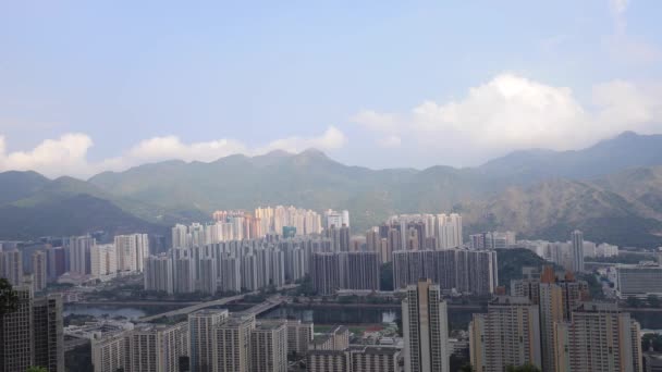 Aug 2018 View Sha Tin District Hong Kong China — Stock Video