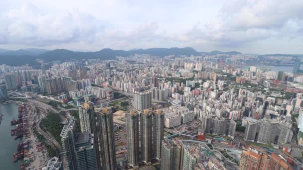 Ağustos 2018 Yau Tei Hong Kong Manzarası — Stok video