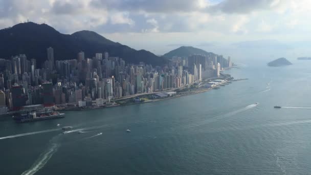 Julho 2018 Victoria Harbour Hong Kong China — Vídeo de Stock