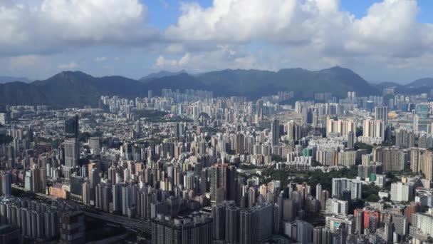 Temmuz 2018 Kolwoon Hong Kong Üst Manzarası — Stok video