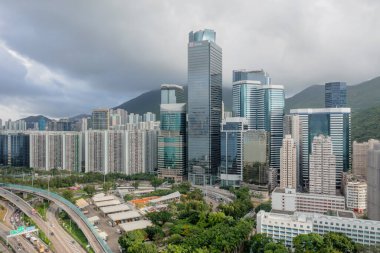 28 Mayıs 2022 Quarry Bay, Hong Kong manzarası.