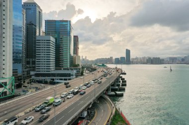 28 Mayıs 2022. Hong Kong 'daki Ada Doğu Koridoru.