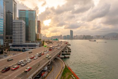 28 Mayıs 2022. Hong Kong 'daki Ada Doğu Koridoru.