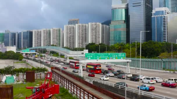 Мая 2022 Года Восточный Коридор Острова Гонконг — стоковое видео