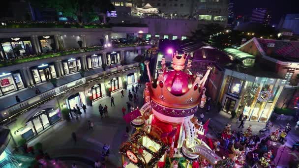 Nov 2018 1881 Patrimonio Antigua Plaza Del Mercado Para Navidad — Vídeos de Stock