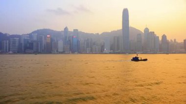 21 Ocak 2017 Hong Kong Adası Victoria Tepesi 'ne bakıyor.