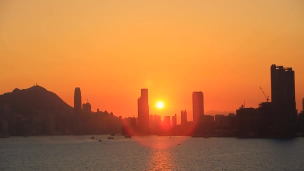 2017年2月16日香港维多利亚港海峡 — 图库视频影像