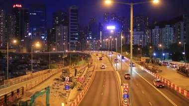 8 Ekim 2017 Gloucester Yolu, Hong Kong manzarası.