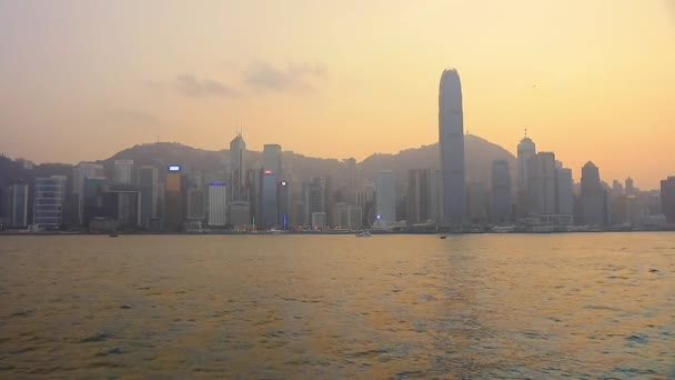 Gen 2017 Hong Kong Isola Guardando Verso Victoria Picco — Video Stock