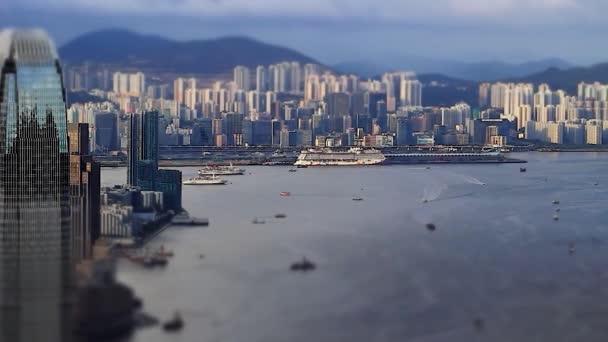 Bostadsanläggning Kai Tak Hong Kong Stad — Stockvideo