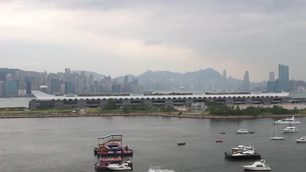 Aralık 2017 Kai Tak Cruise Terminal Binası Hong Kong — Stok video
