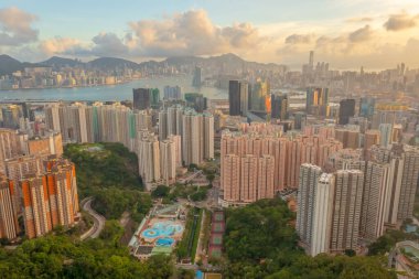 29 Mayıs 2022 Lok Wah Malikânesi, Kwun Tong 'daki umumi apartman bloğu.