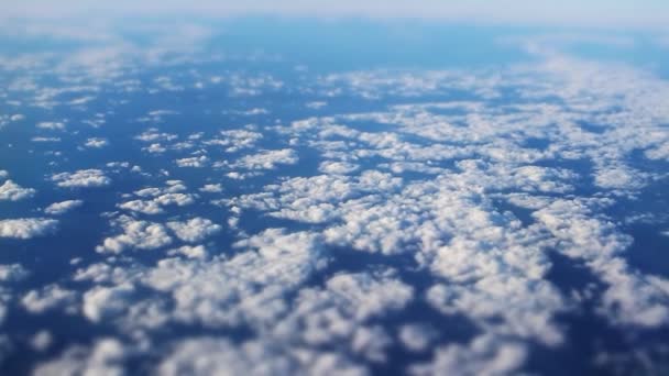 Dic 2017 Escenario Sobre Las Nubes Desde Vista Ventana Del — Vídeo de stock