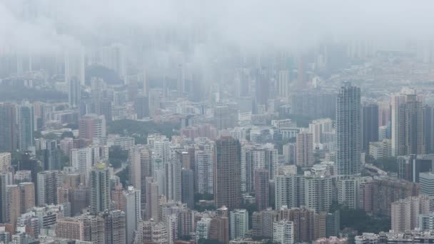 Αυγ 2018 Άποψη Kowloon Στο Man Tin Hong Kong — Αρχείο Βίντεο