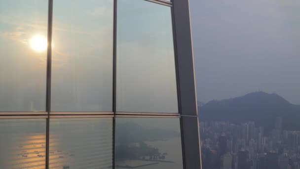 Sept 2018 Victoria Harbour Hong Kong China — Vídeos de Stock