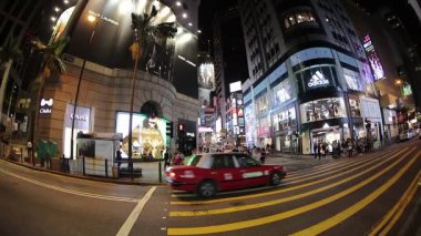 25 Ekim 2017 Queens Road 'da gece, merkez, Hong Kong