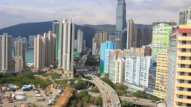 Dic 2017 Paesaggio Tsuen Wan Strada Hong Kong — Video Stock