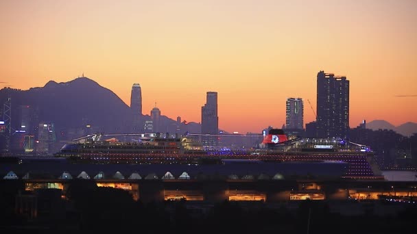 Dec 2017 Kai Tak Cruise Terminal Building Hong Kong — стокове відео