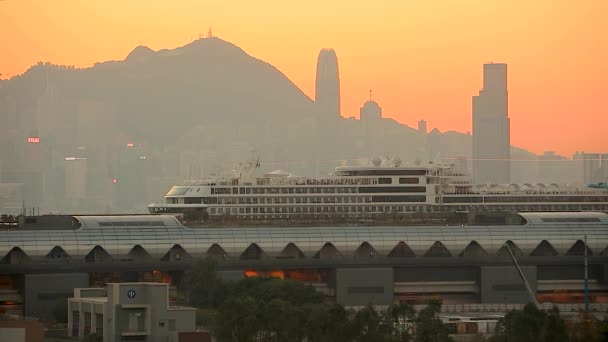 Δεκ 2017 Kai Tak Cruise Terminal Κτίριο Στο Χονγκ Κονγκ — Αρχείο Βίντεο