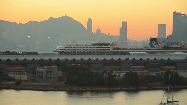 Δεκ 2017 Kai Tak Cruise Terminal Κτίριο Στο Χονγκ Κονγκ — Αρχείο Βίντεο