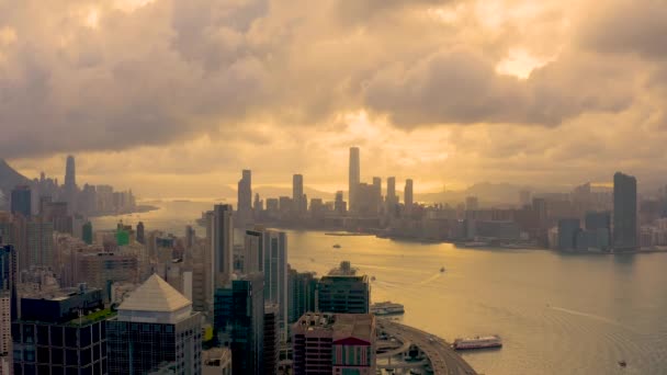 Május 2022 Victoria Kikötő Hong Kong Város Hong Kong Kong — Stock videók