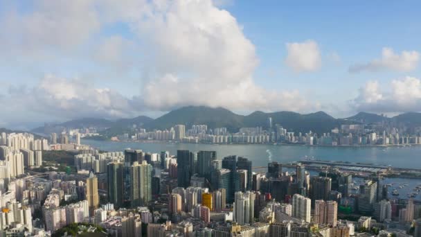 Мая 2022 Года Городской Пейзаж Квунь Тонг Севере Гонконга — стоковое видео