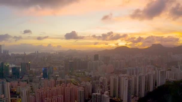 May 2022 Cityscape Kwoloon Peninsula Hong Kong — Stock Video