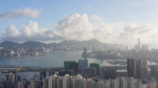 Mayo 2022 Paisaje Urbano Península Kwoloon Hong Kong — Vídeos de Stock