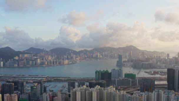 Mei 2022 Het Stadsgezicht Van Het Schiereiland Kwoloon Hong Kong — Stockvideo
