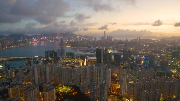 May 2022 Cityscape Kwun Tong District Hong Kong — Stock Video