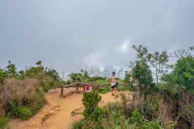 4 Haziran 2022 Jardine, Hong Kong 'da bir gözetleme noktası. 