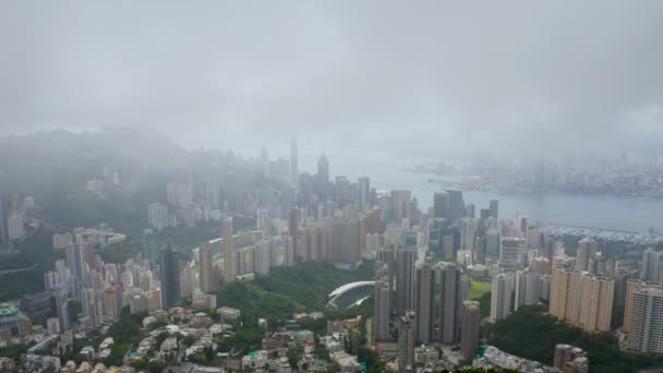 Június 2022 Jardine Kilátó Kilátás Hong Kong Cityscape — Stock videók