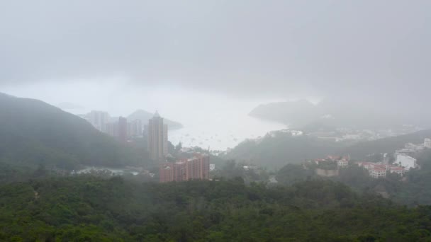 Июня 2022 Deep Water Bay Hong Kong Seen Form Wong — стоковое видео