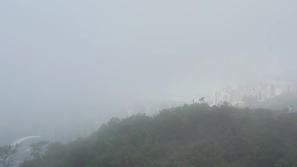 Ιουνίου 2022 Jardine Lookout Άποψη Του Χονγκ Κονγκ Cityscape — Αρχείο Βίντεο