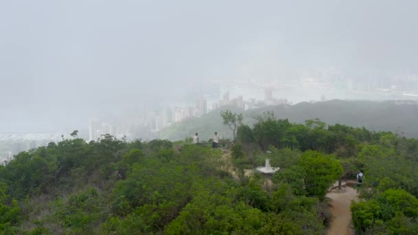 Június 2022 Jardine Kilátó Kilátás Hong Kong Cityscape — Stock videók