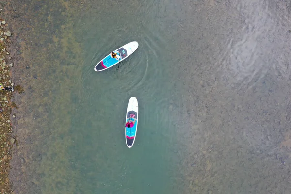 June 2022 People Stand Paddle Board — Stock Photo, Image