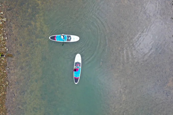 June 2022 People Stand Paddle Board — Stock Photo, Image