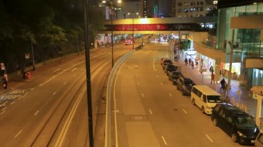 11 Kasım 2016 eski tramvay ve şehir hayatı Kings yolunda. Şehrin kalabalık bir bölgesi..