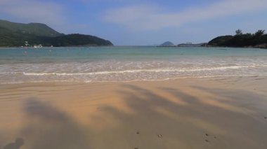 12 Kasım 2016 Hong Kong 'da güzel kumlu plaj, Clear Water Bay Second Beach