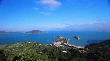 27 Kasım 2016 Shek O, Hong Kong 'da Dragon' un izinden görülüyor.