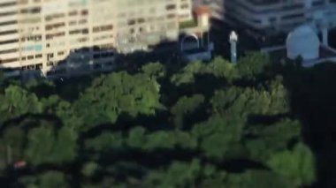 1 Ağustos 2015 Hong Kong silueti ve Victoria Limanı