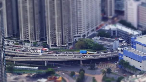 Ağustos 2014 Kowloon Cityscape Hong Kong — Stok video